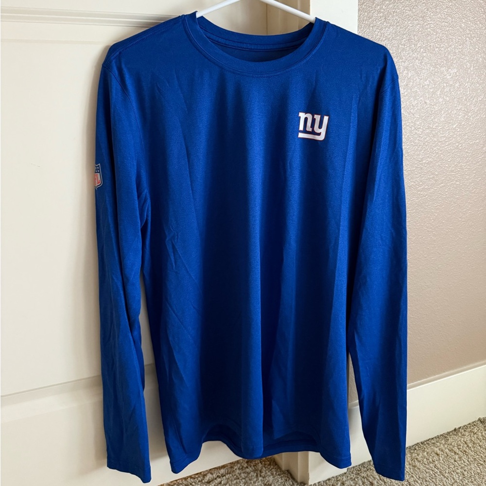 Blue Long Sleeve Shirt- NY Giants